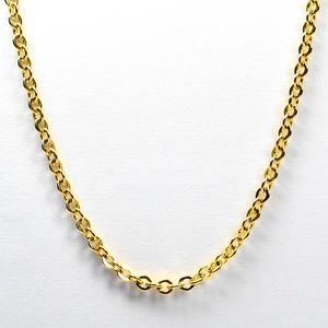Women's Belcher Link Gold Plate Necklace